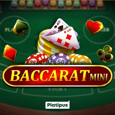 Mini Baccarat live dealer game tile in the Spinsopotamia Casino lobby