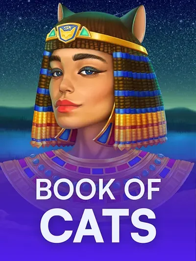 Book of Cats slot game tile in the Spinsopotamia Casino lobby