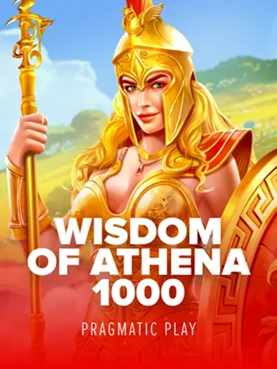 Wisdom of Athena 1000 slot game tile in the Spinsopotamia Casino lobby